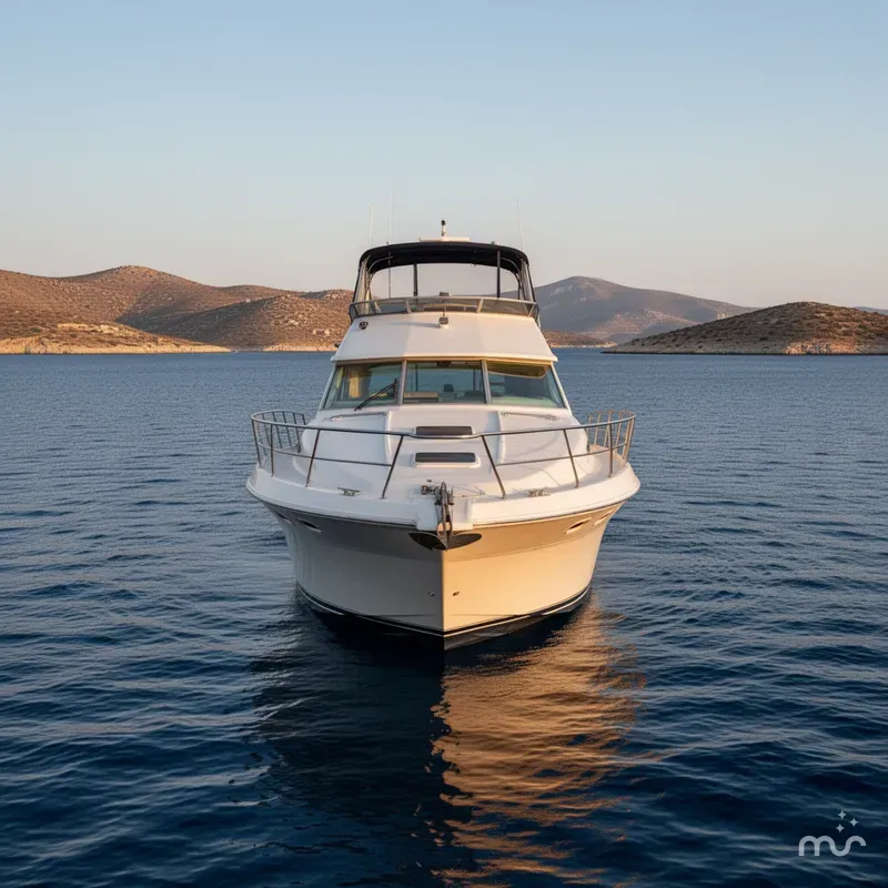 Slide: The Image of Sea Ray 400 Express Cruiser 1993 - 1