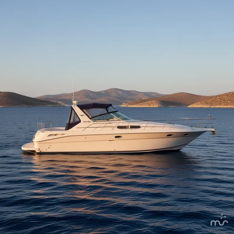 Slide: The Image of Sea Ray 400 Express Cruiser 1993 - 2
