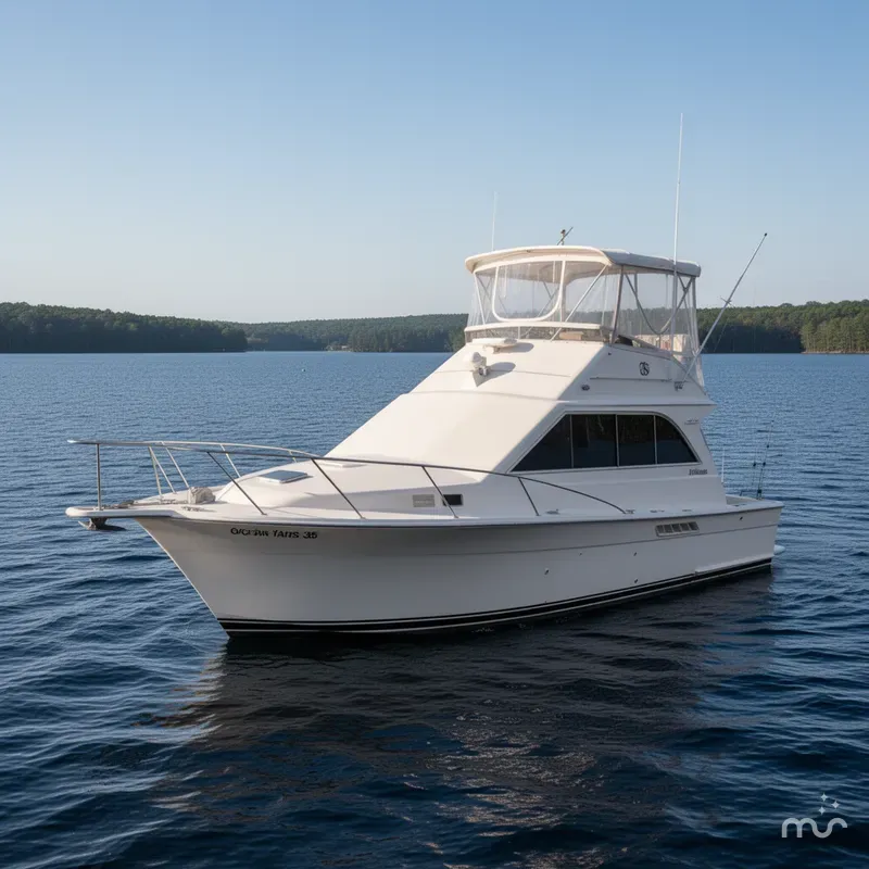 Slide: The Image of Ocean Yachts 35 Sport Sedan 1990 - 2