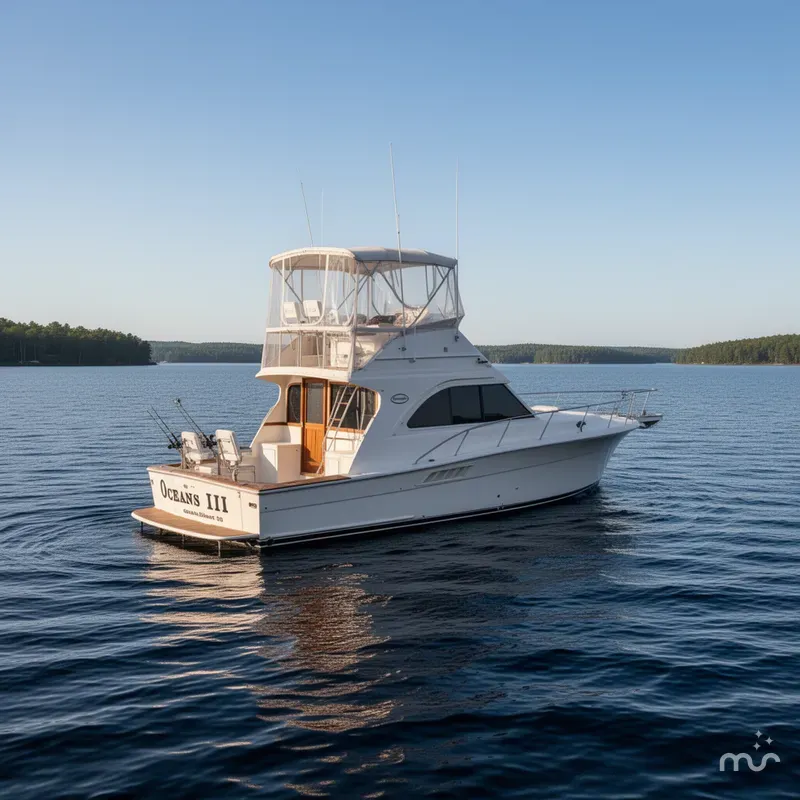 Slide: The Image of Ocean Yachts 35 Sport Sedan 1990 - 3
