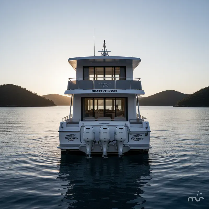 Slide: The Image of Custom Boat House with Apartment 2018 - 0