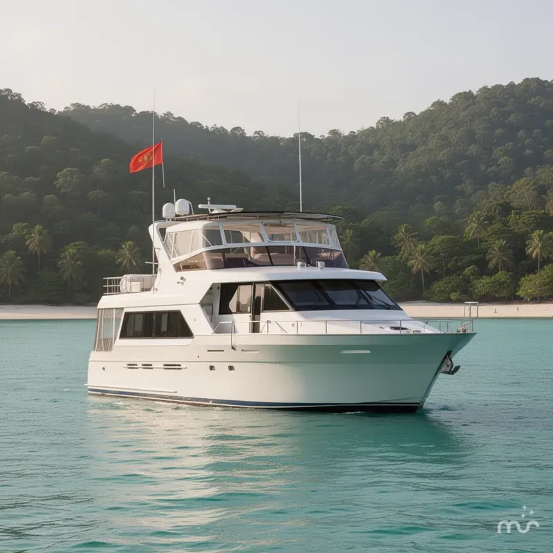 Slide: The Image of Queenship 62 Pilothouse Motor Yacht 1995 - 2