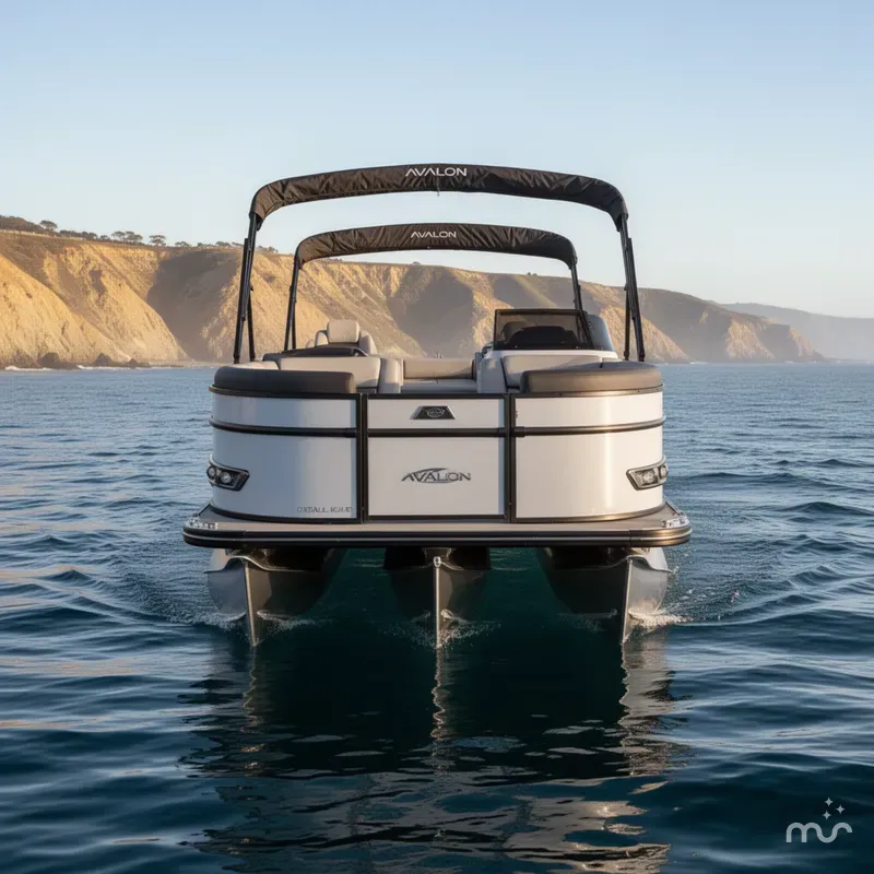 Slide: The Image of Avalon 25' Catalina Platinum Quad lounge Shift Windshield w/ 250HP Mercury! 2026 - 3