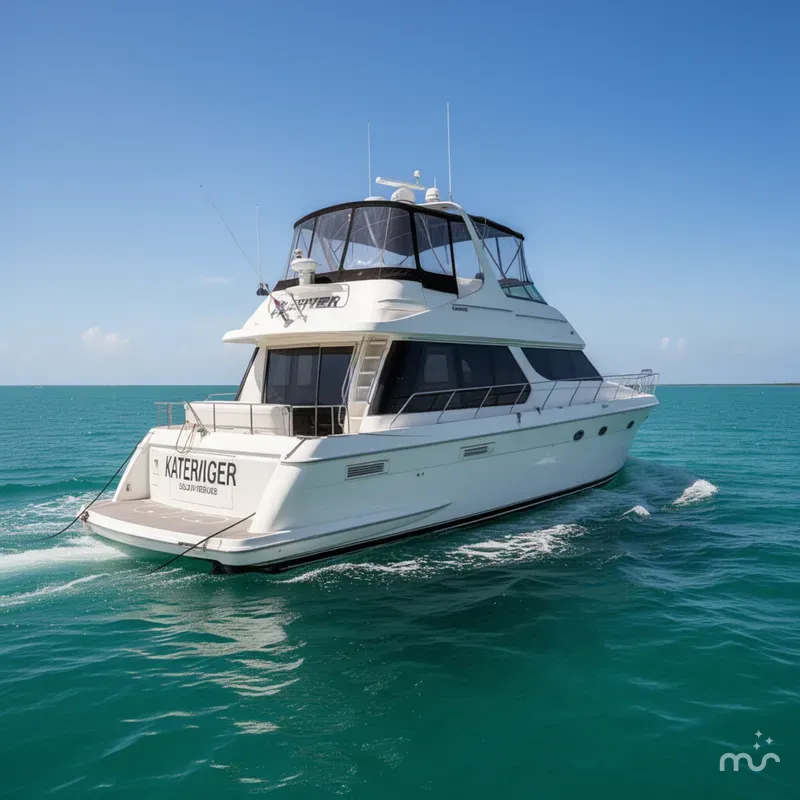 Slide: The Image of Carver Yachts 530 Voyager Pilothouse 1999 - 3