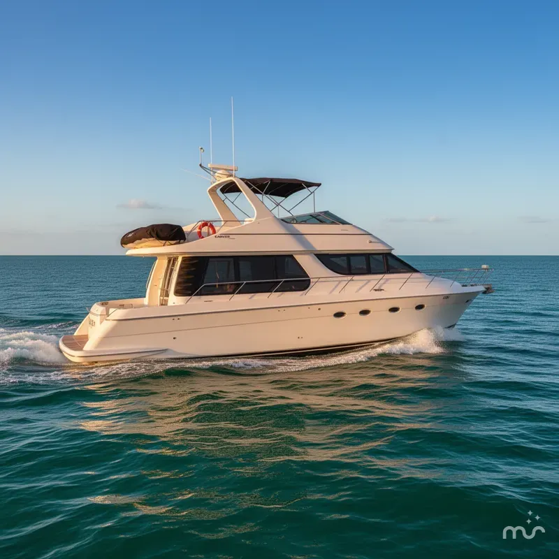 Slide: The Image of Carver Yachts 530 Voyager Pilothouse 1999 - 4