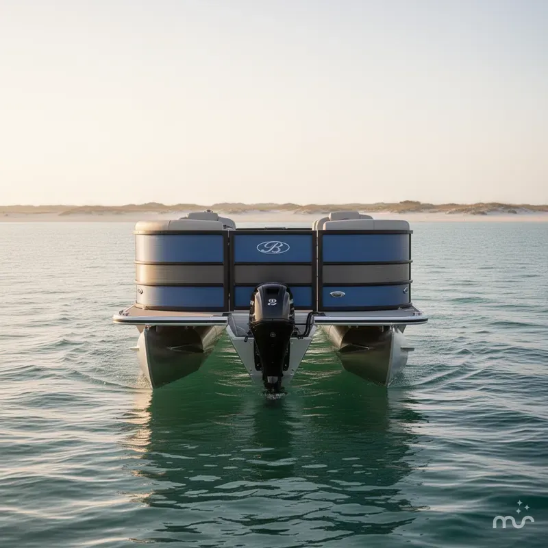 Slide: The Image of Bentley Pontoons Legacy 220 Quad Swingback 2026 - 2