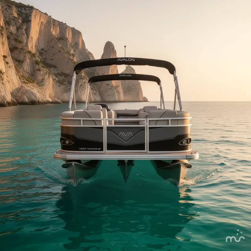 Slide: The Image of Avalon 23' Venture Platinum Quad lounge w/ 115HP Mercury! 2026 - 3