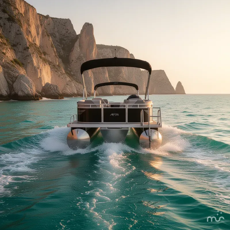 Slide: The Image of Avalon 23' Venture Platinum Quad lounge w/ 115HP Mercury! 2026 - 4