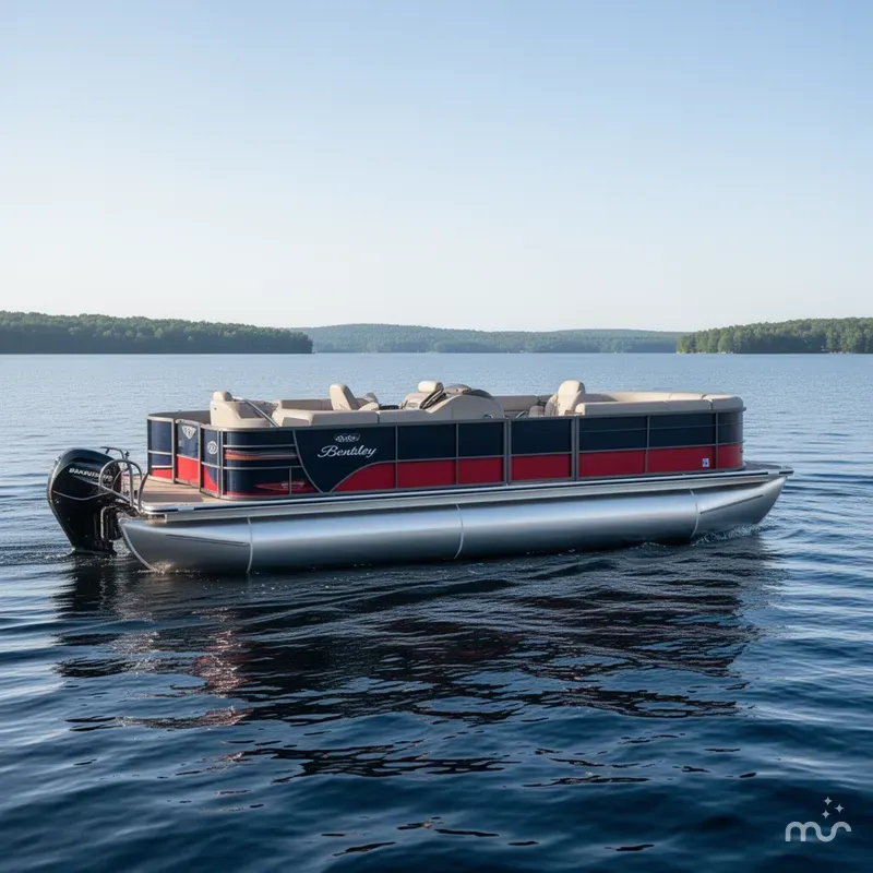 Slide: The Image of Bentley Pontoons Fish 243 4-Point Full Tube 2024 - 0