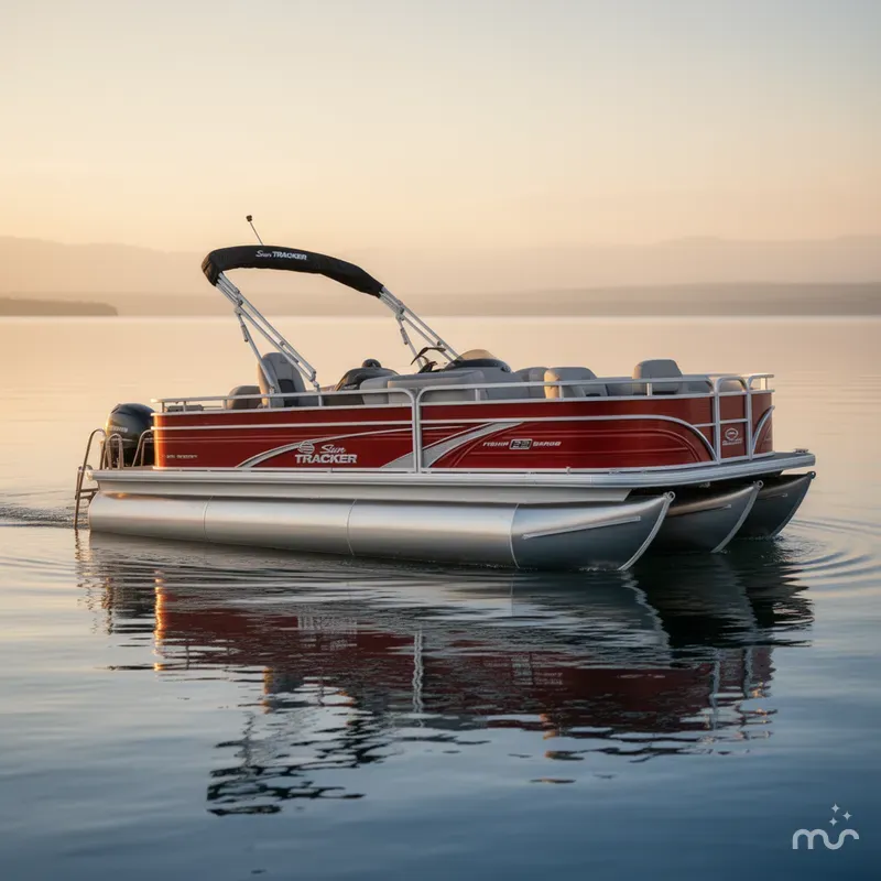 Slide: The Image of Sun Tracker Fishin' Barge 22 XP3 Tri-Toon w/200HP 2026 - 0