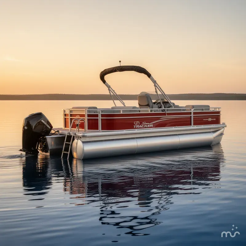 Slide: The Image of Sun Tracker Fishin' Barge 22 XP3 Tri-Toon w/200HP 2026 - 4