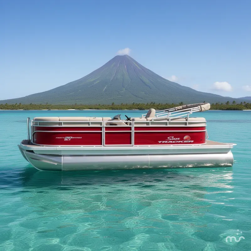 Slide: The Image of Sun Tracker Party Barge 20 DLX 2025 - 2