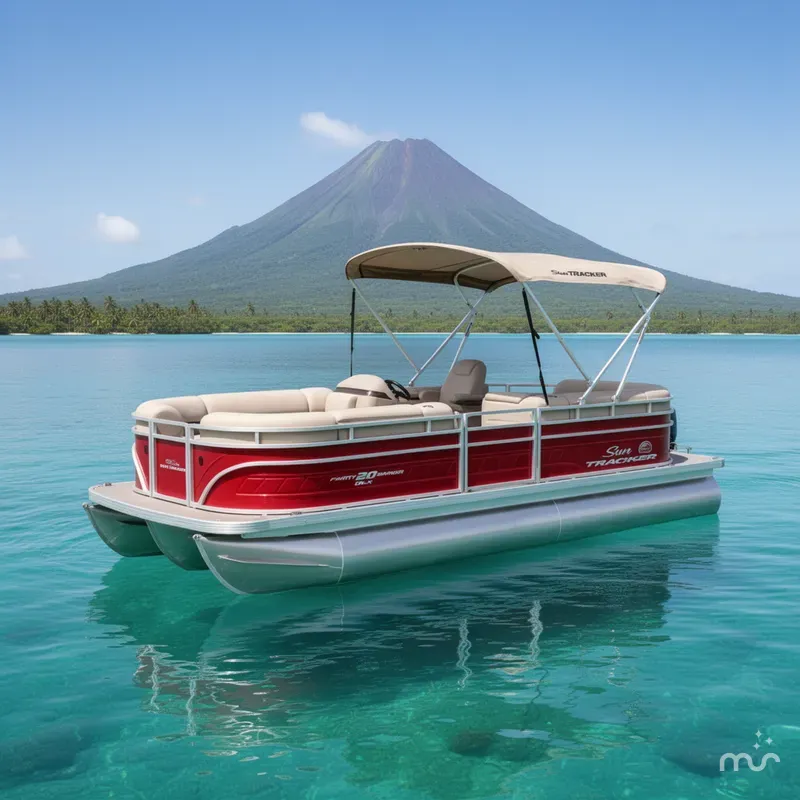 Slide: The Image of Sun Tracker Party Barge 20 DLX 2025 - 4