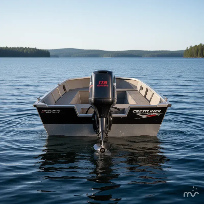Slide: The Image of Crestliner 1750 Fish Hawk 2000 - 1