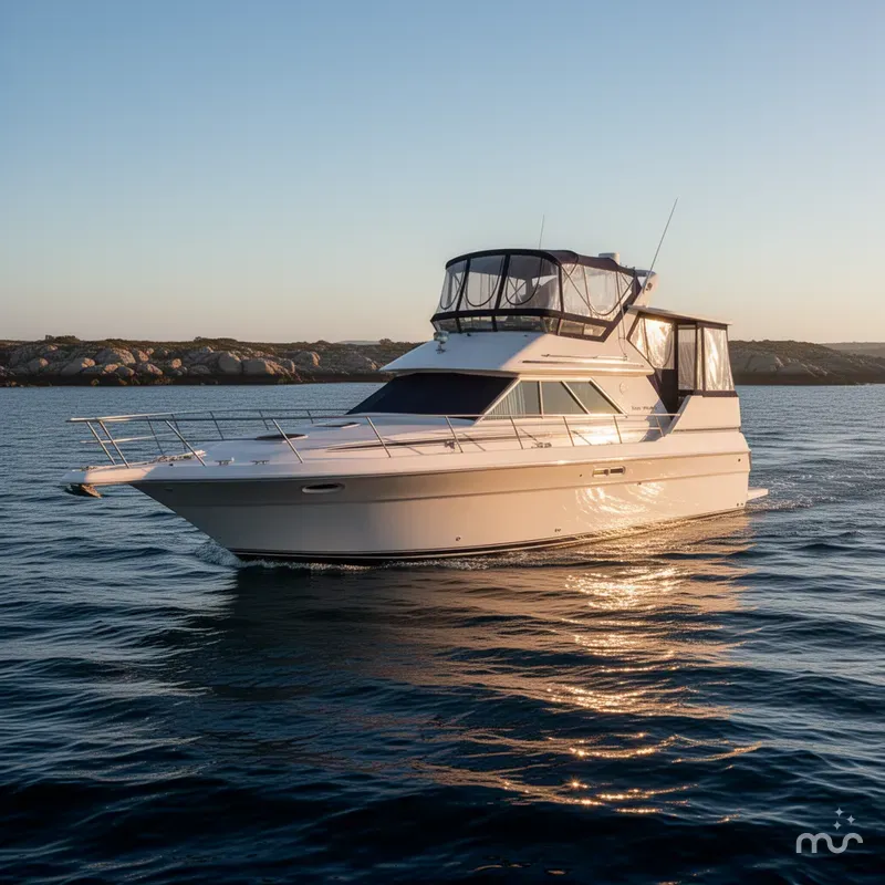 Slide: The Image of Sea Ray 380 Aft Cabin 1989 - 2