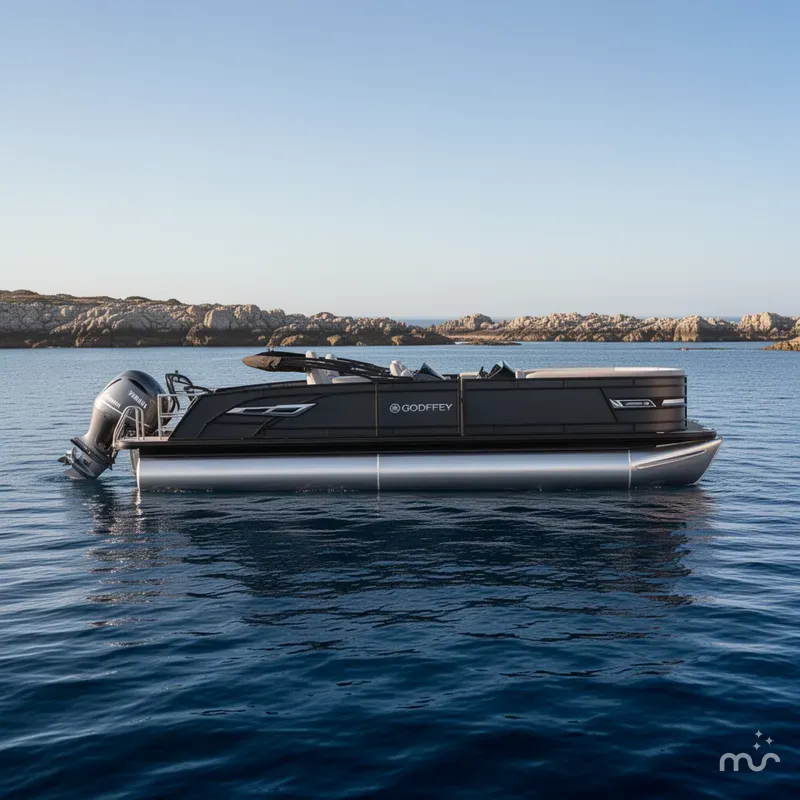 Slide: The Image of Godfrey Aqua Patio 255 SFL - Yamaha 450 XTO 2026 - 2