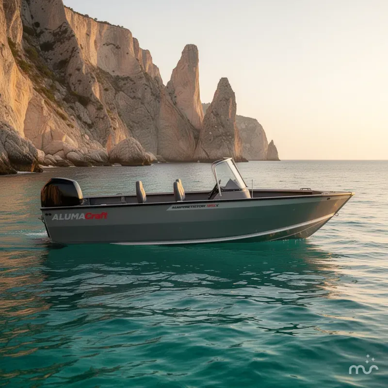 Slide: The Image of Alumacraft Competitor 185X Side Console 2026 - 2
