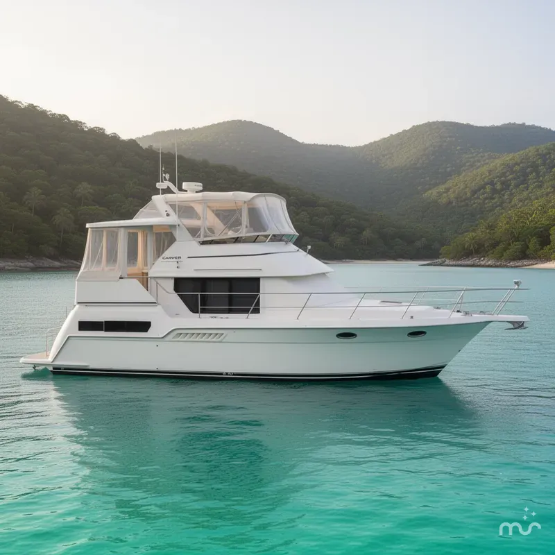 Slide: The Image of Carver Yachts 355 Aft Cabin Motor Yacht 1998 - 2