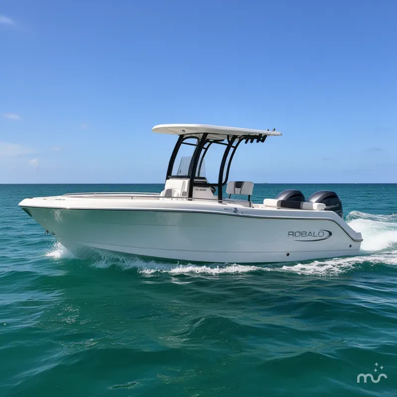 Slide: The Image of Robalo R222 Center Console 2026 - 2