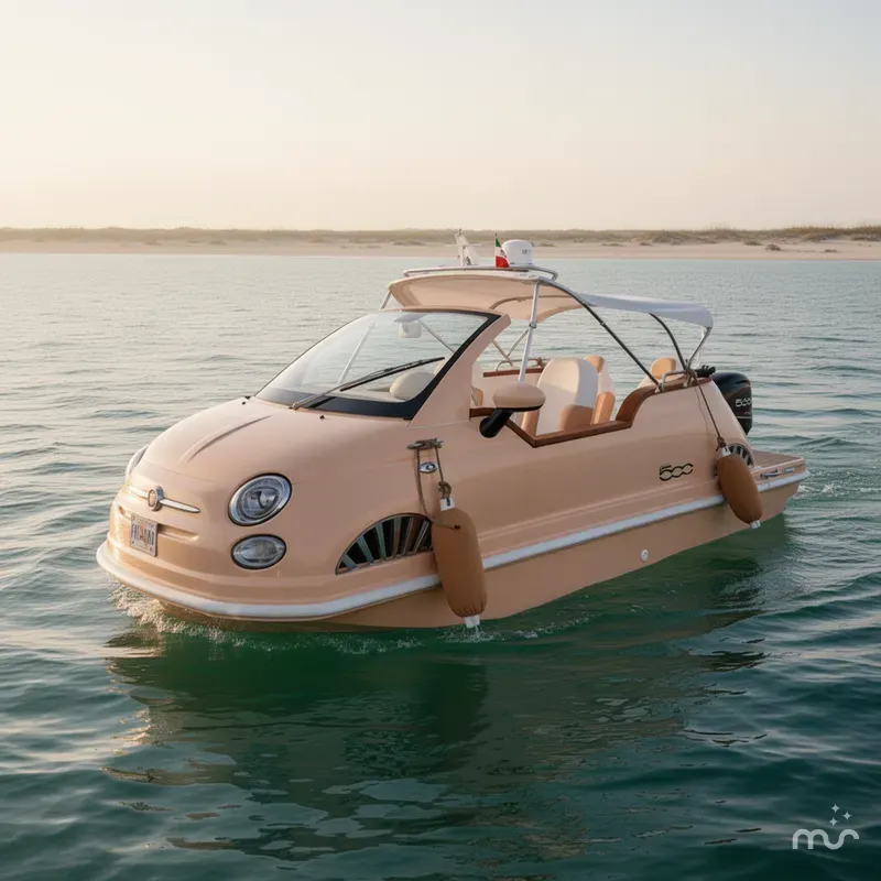 Slide: The Image of Fiat 500 Car Offshore 2024 - 2