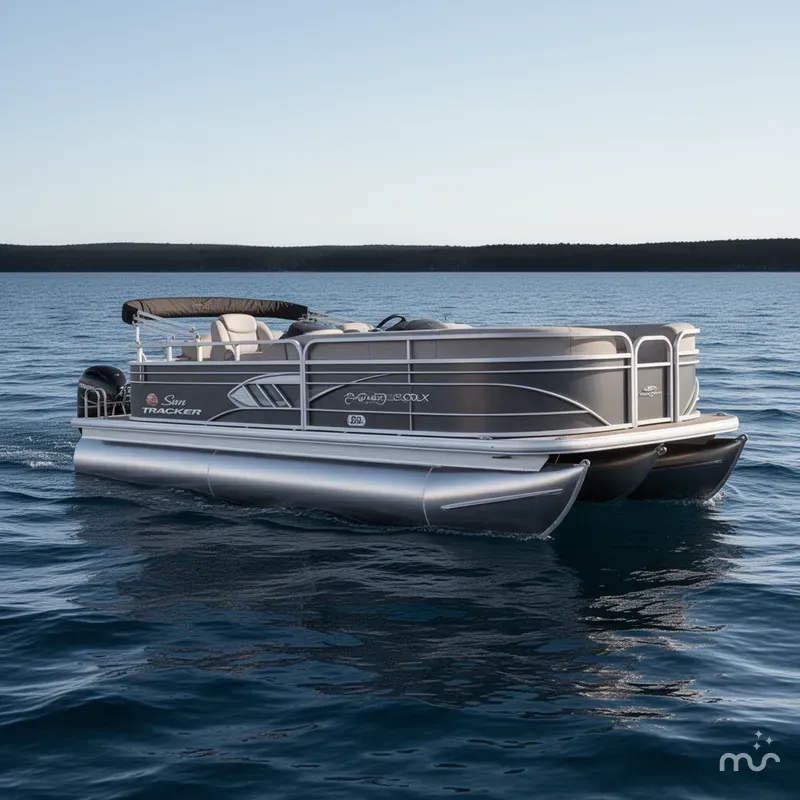 Slide: The Image of Sun Tracker Party Barge 20 DLX 2021 - 0