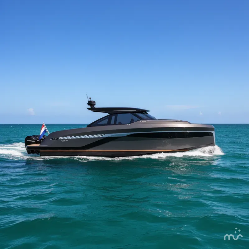 Slide: The Image of Bekkers AZUR 45HT – OUTBOARD VERSION (NEW BUILD) 2027 - 2