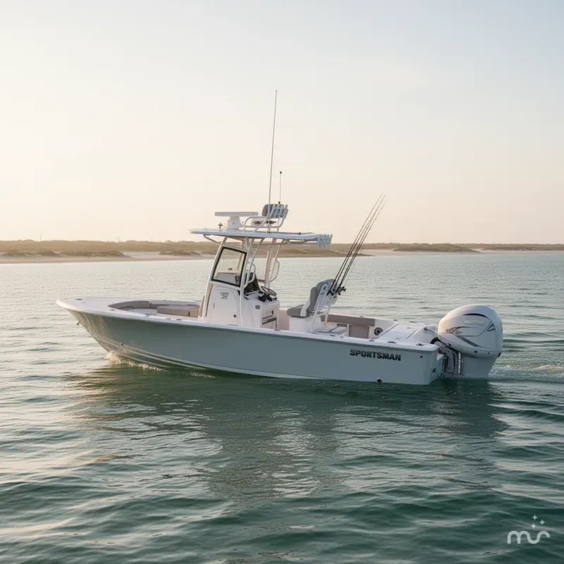 Slide: The Image of Sportsman Masters 267OE Bay Boat 2022 - 1