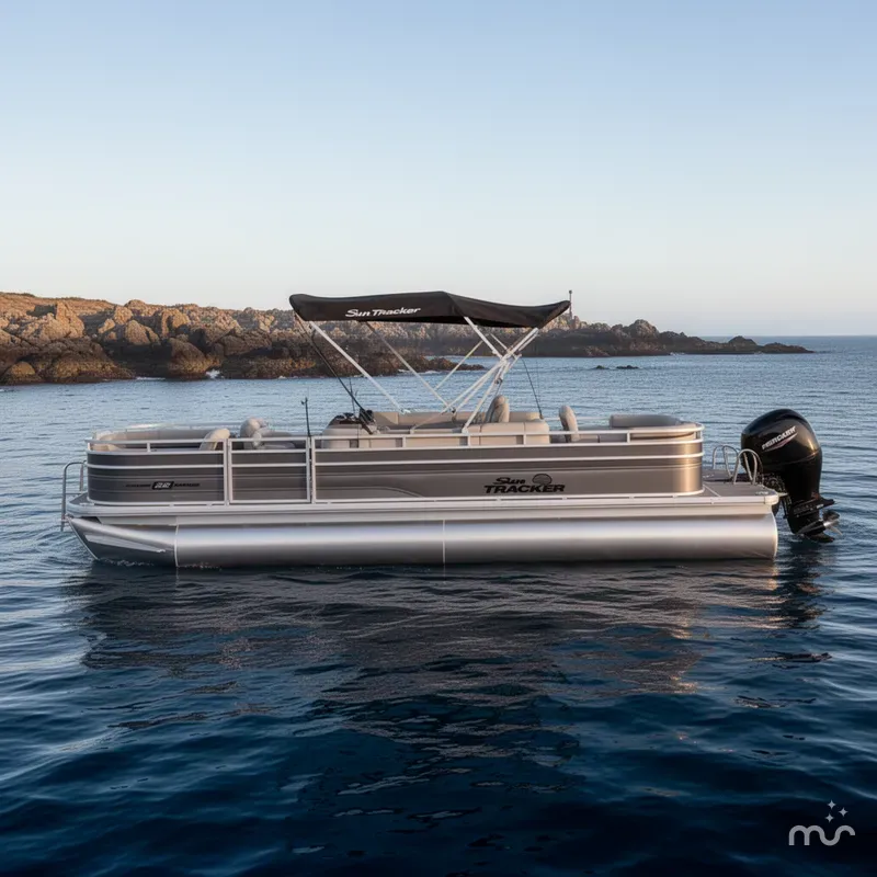 Slide: The Image of Sun Tracker Fishin' Barge 22 DLX 2026 - 2
