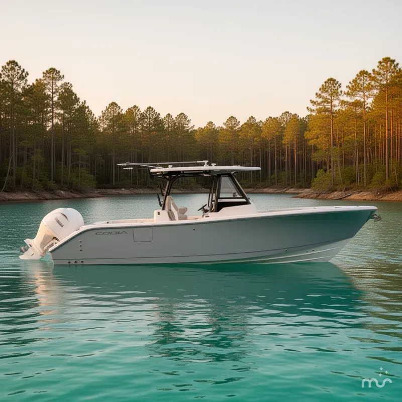 Slide: The Image of Cobia 305 Center Console 2026 - 2