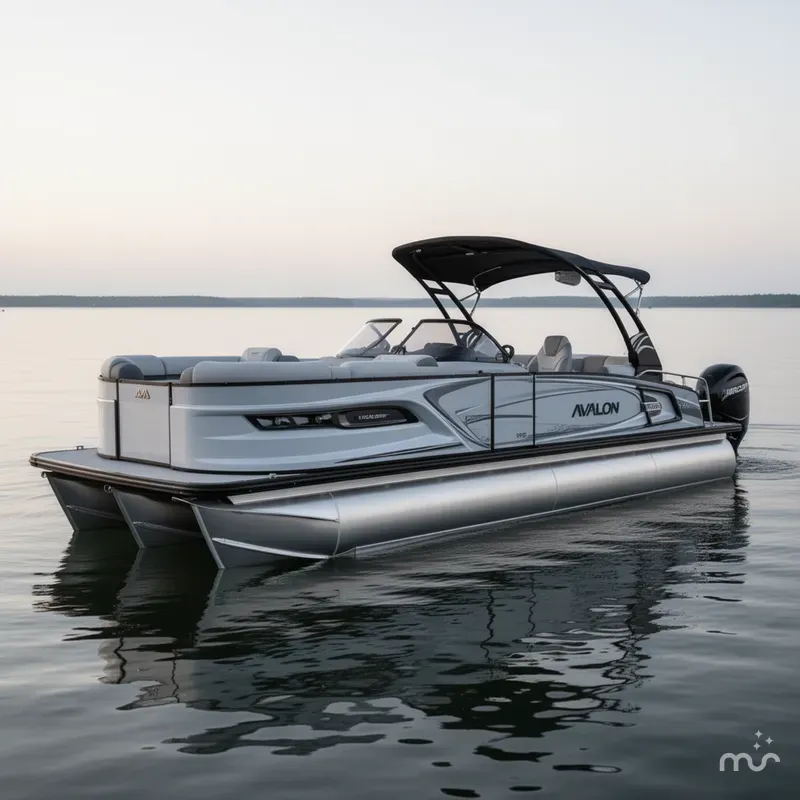 Slide: The Image of Avalon 2585 Excalibur LTD,Quad Lounger, Windshield, Tri Toon, High Performance, Mercury 400hp V-10 Verado 2026 - 0