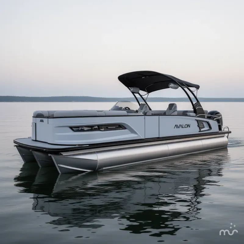 Slide: The Image of Avalon 2585 Excalibur LTD,Quad Lounger, Windshield, Tri Toon, High Performance, Mercury 400hp V-10 Verado 2026 - 1