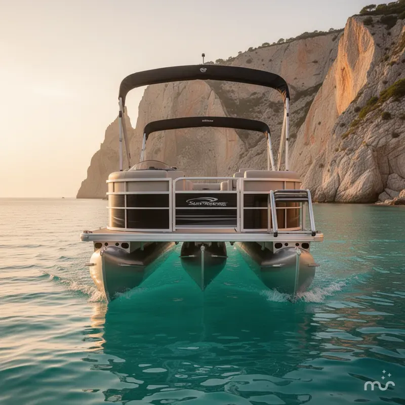 Slide: The Image of Sun Tracker Party Barge 20 DLX 2026 - 1