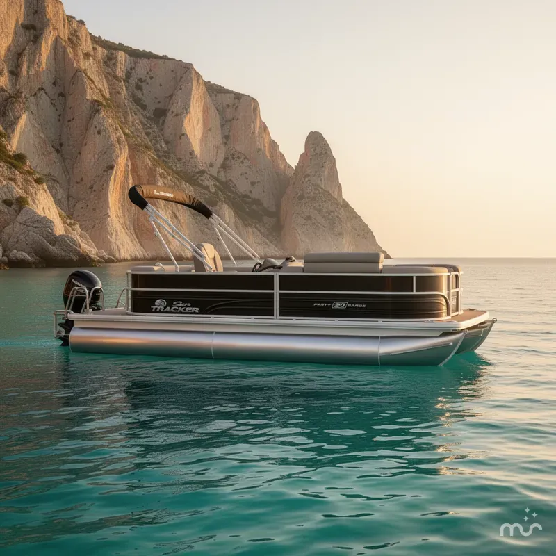 Slide: The Image of Sun Tracker Party Barge 20 DLX 2026 - 2