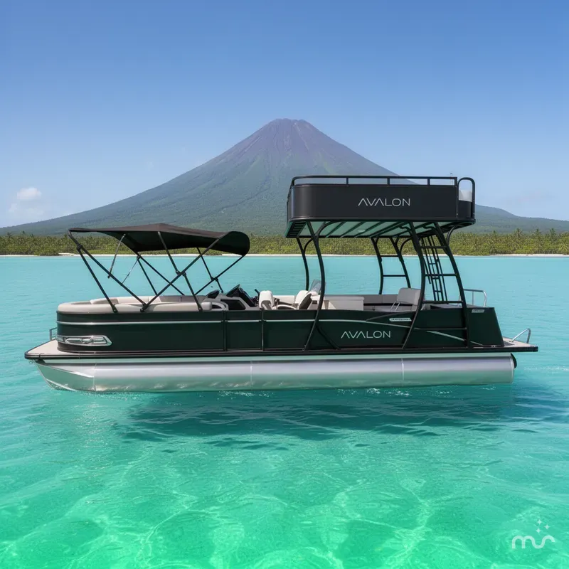 Slide: The Image of Avalon 27' Catalina Platinum entertainer Funship w/ 250HP Mercury! 2026 - 2