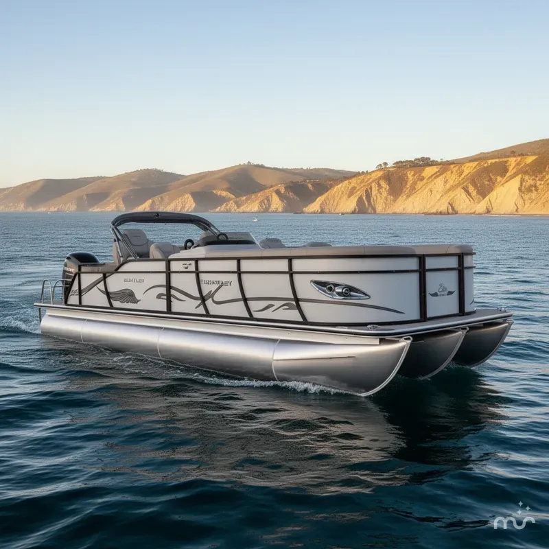 Slide: The Image of Bentley Pontoons Elite 253 Admiral w/ 300HP Suzuki! 2019 - 0