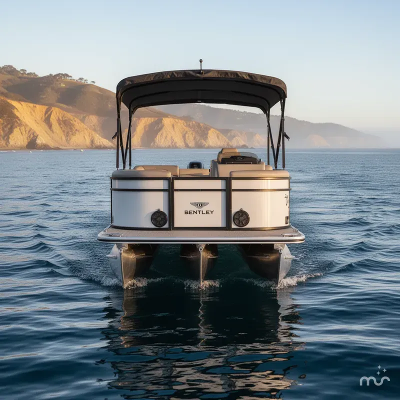 Slide: The Image of Bentley Pontoons Elite 253 Admiral w/ 300HP Suzuki! 2019 - 3