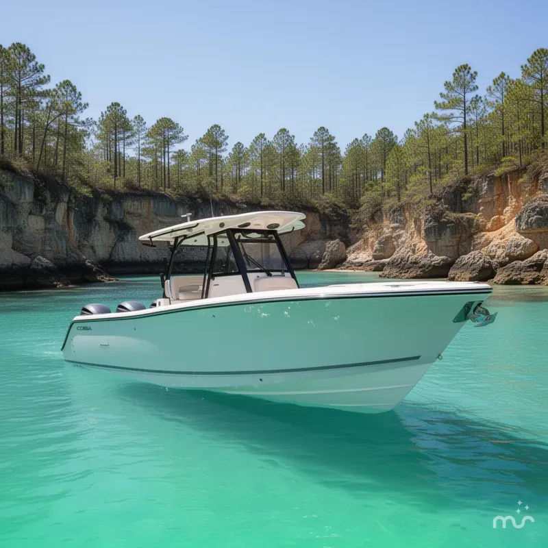 Slide: The Image of Cobia 305 Center Console 2026 - 2