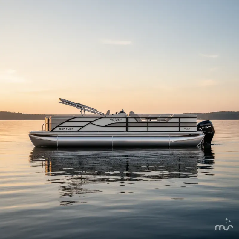 Slide: The Image of Bentley Pontoons 223 Legacy Swingback / Suzuki 150 2026 - 2
