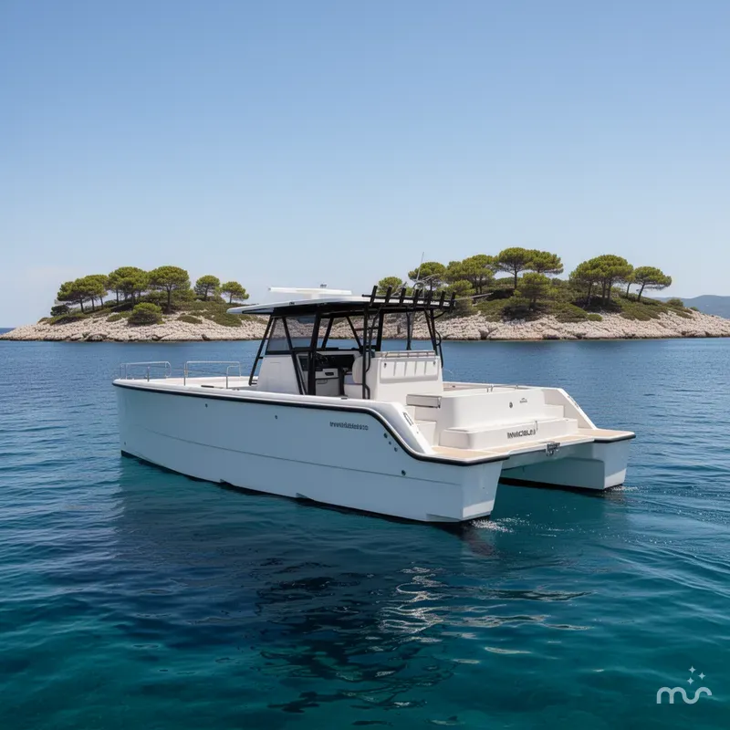 Slide: The Image of Invincible 35 Catamaran 2023 - 3