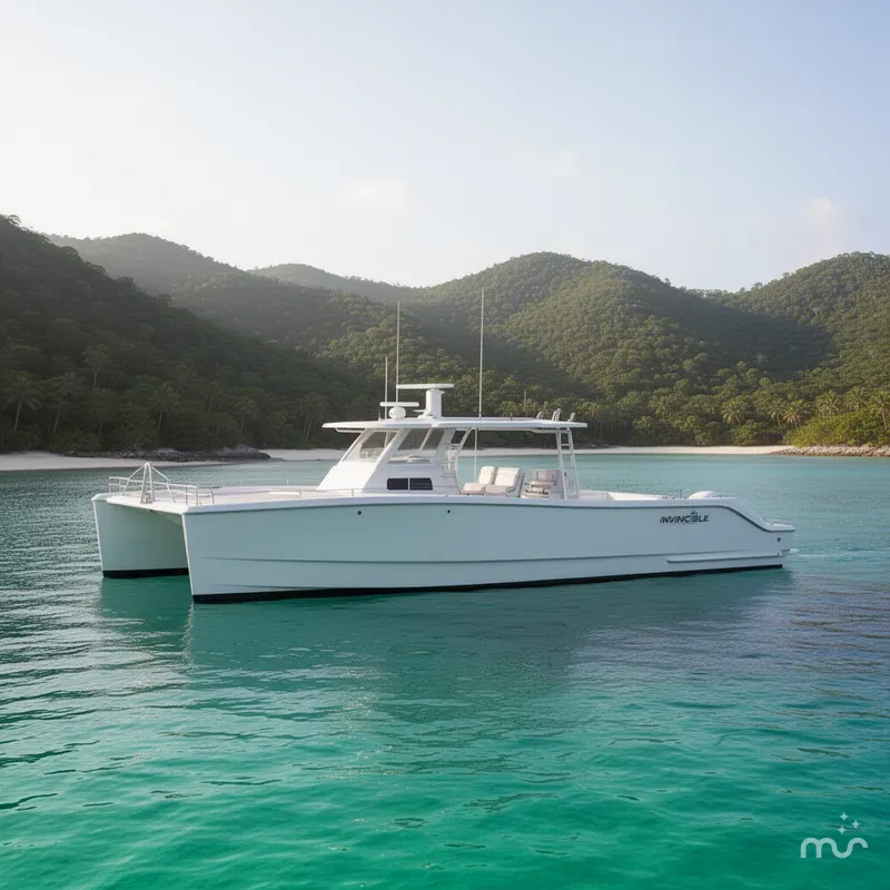 Slide: The Image of Invincible 46 Catamaran 2026 - 2