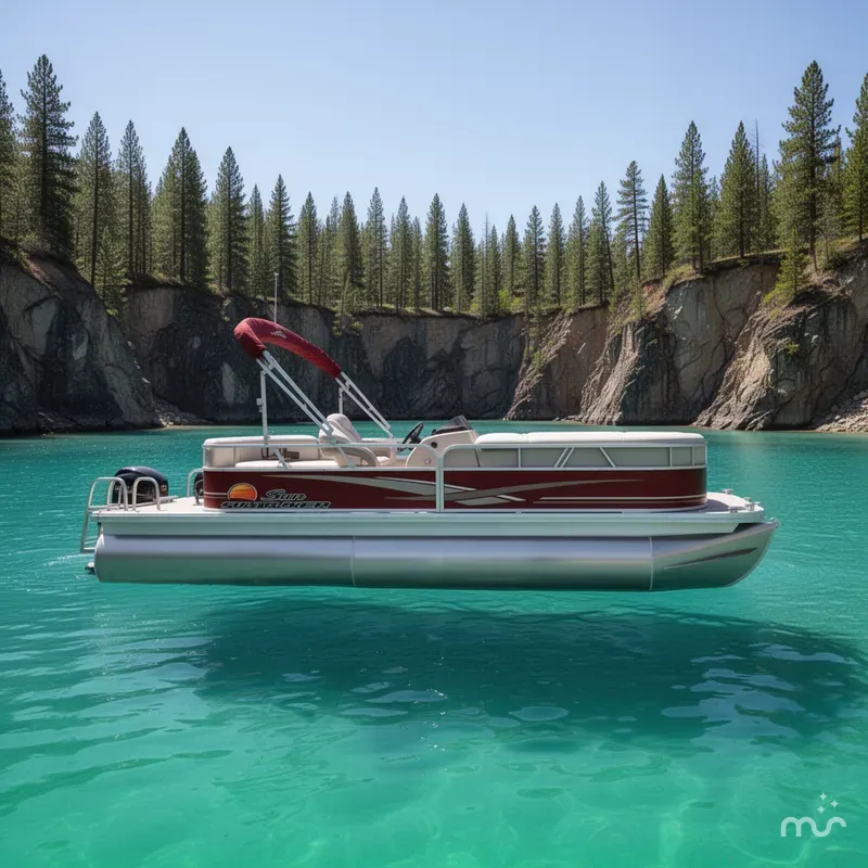Slide: The Image of Sun Tracker Party Barge 20 DLX 2014 - 2