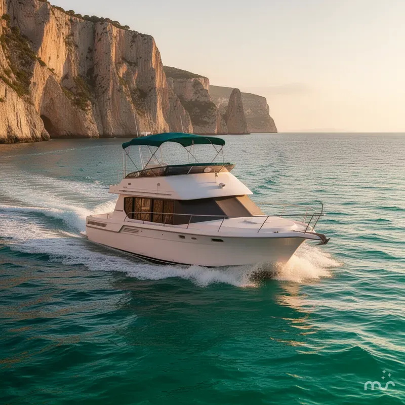 Slide: The Image of Carver Yachts 320 Voyager 1996 - 2