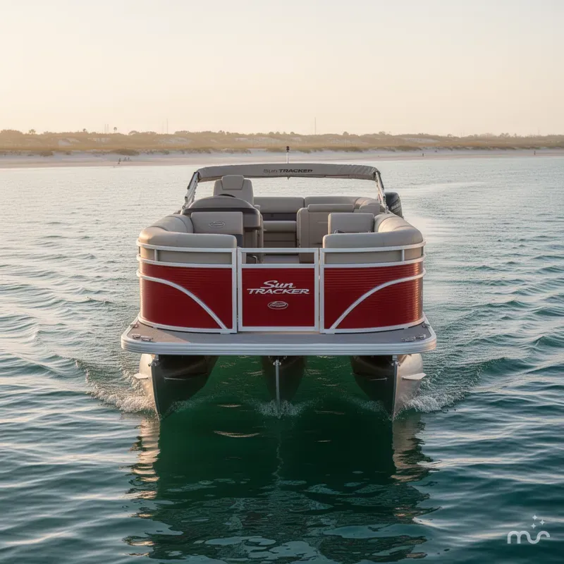 Slide: The Image of Sun Tracker Party Barge 20 DLX 2024 - 2