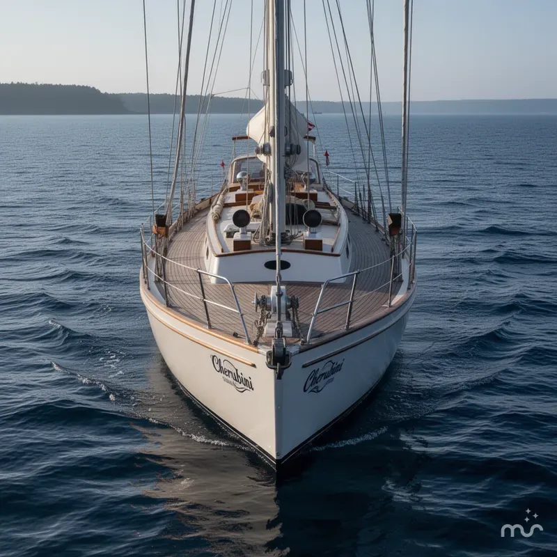 Slide: The Image of Cherubini Schooner 1983 - 1