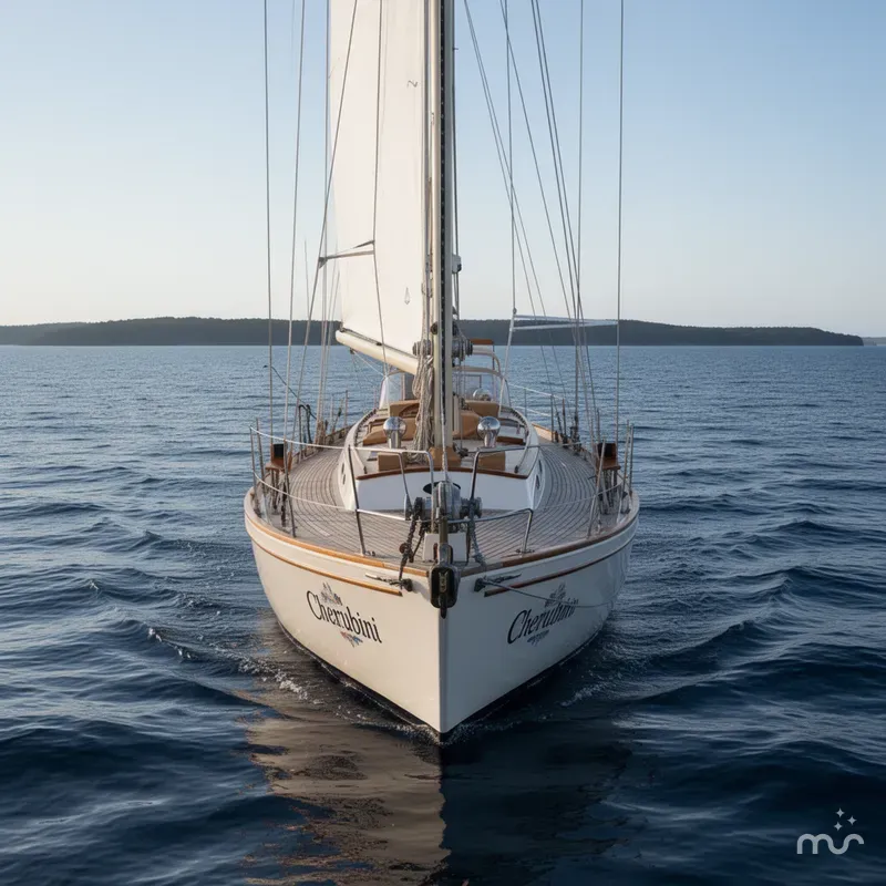 Slide: The Image of Cherubini Schooner 1983 - 3