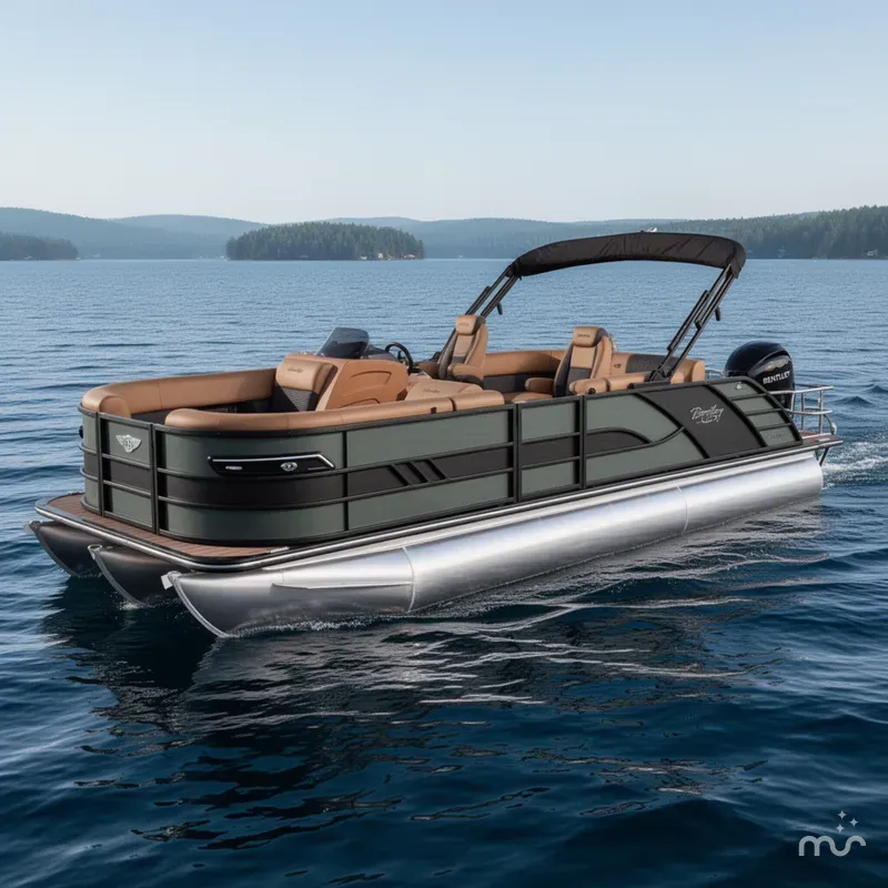 Slide: The Image of Bentley Pontoons Elite 223 Swingback Tritoon 2026 - 0