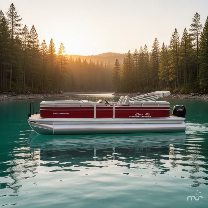 Slide: The Image of Sun Tracker Party Barge 24 DLX 2025 - 4