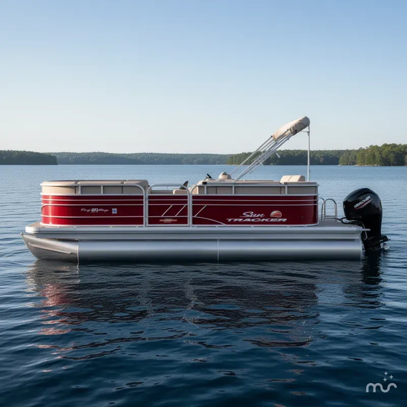 Slide: The Image of Sun Tracker Party Barge 20 DLX 2023 - 1
