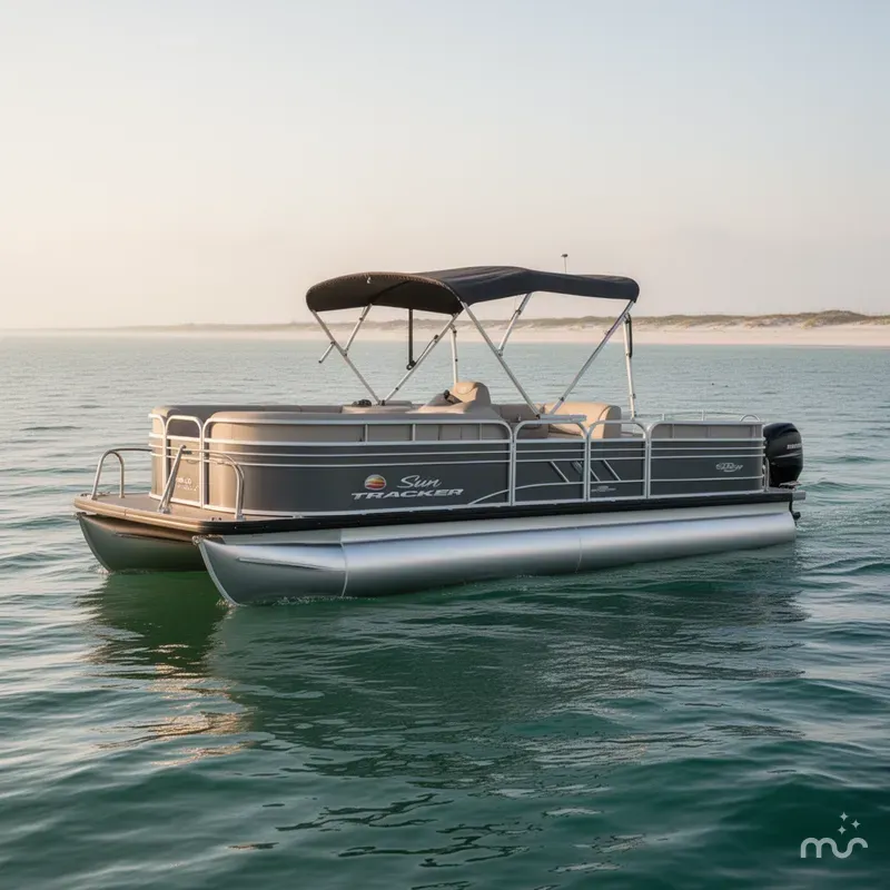 Slide: The Image of Sun Tracker Party Barge 24 DLX 2024 - 0