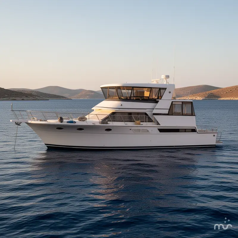 Slide: The Image of Californian 52 Cockpit Motor Yacht 1991 - 2